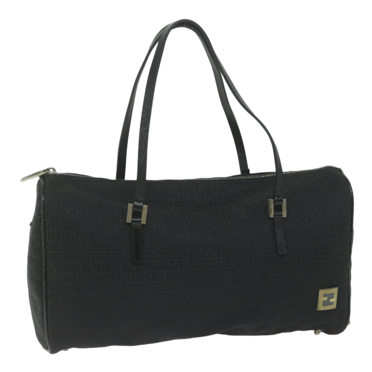 FENDI Zucchino Canvas Hand Bag Blackep2594