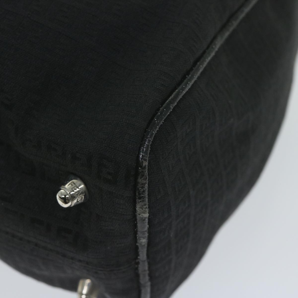 FENDI Zucchino Canvas Hand Bag Blackep2594