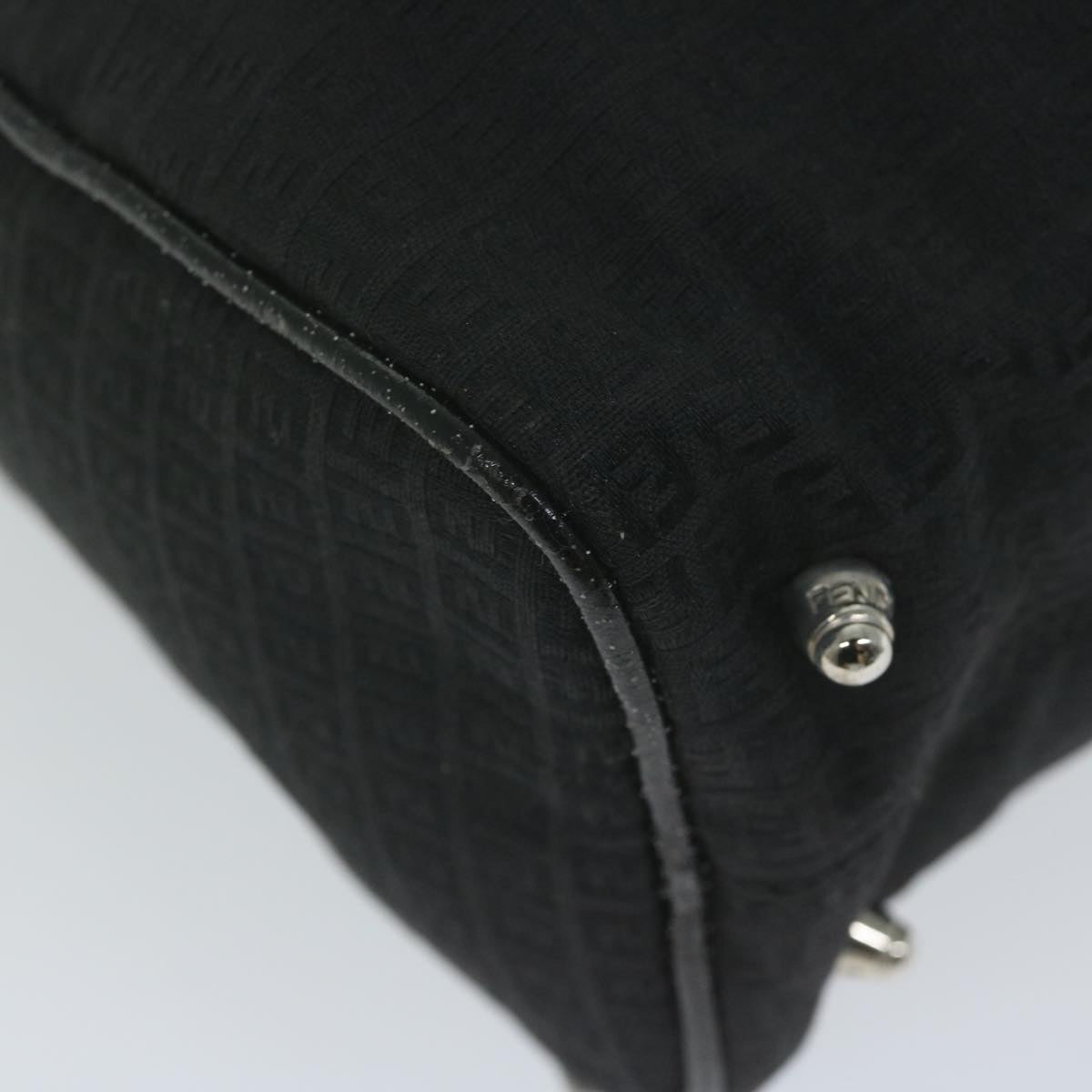 FENDI Zucchino Canvas Hand Bag Blackep2594