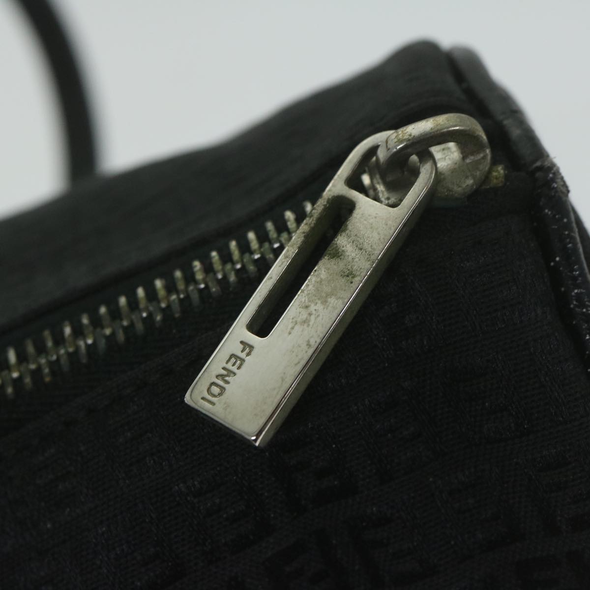 FENDI Zucchino Canvas Hand Bag Blackep2594