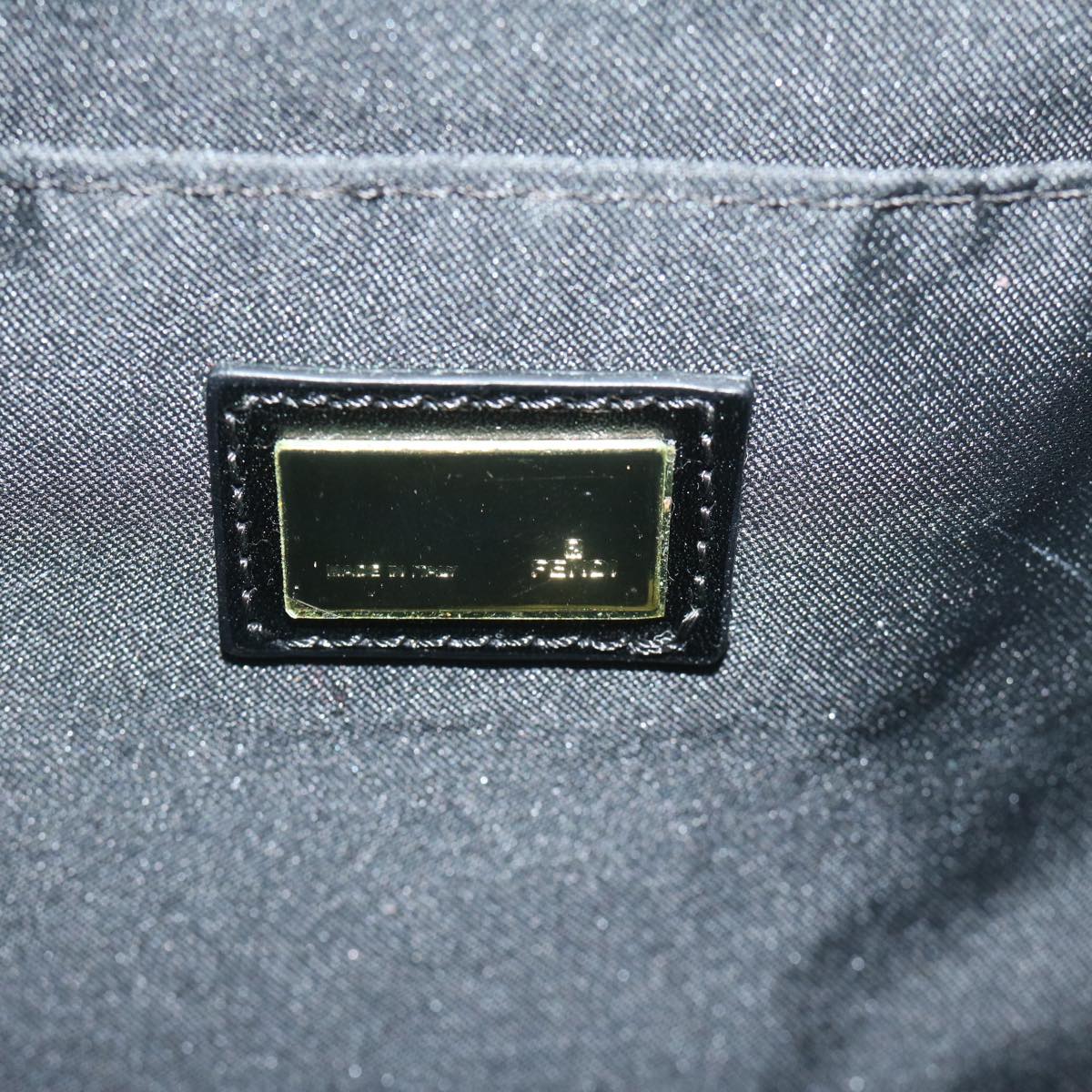 FENDI Zucchino Canvas Hand Bag Blackep2594