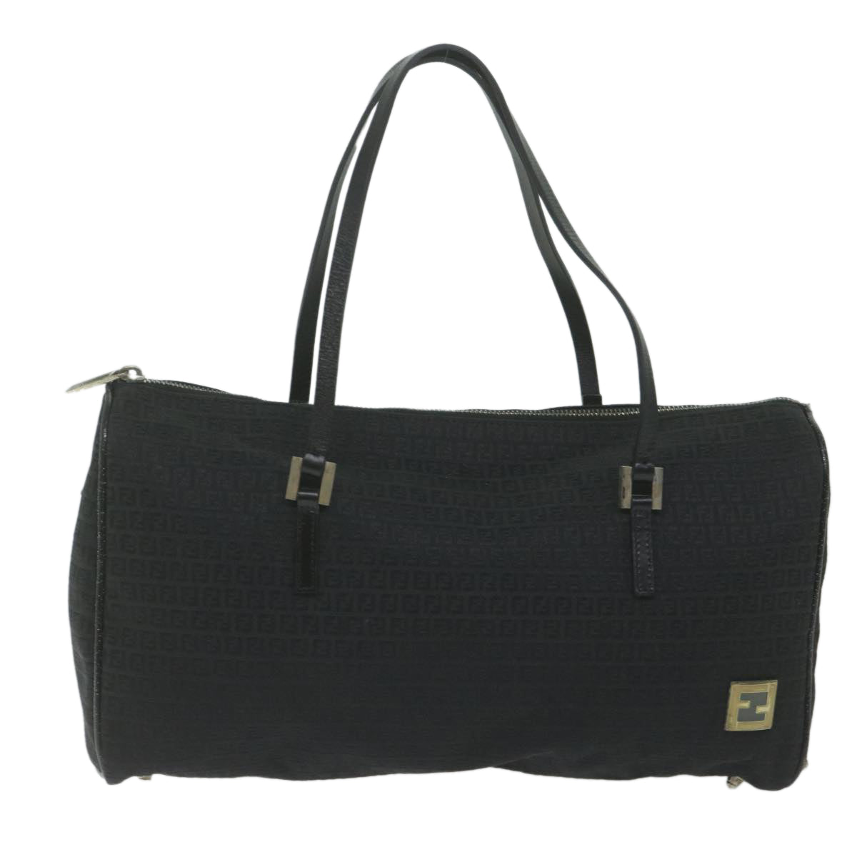 FENDI Zucchino Canvas Hand Bag Blackep2594