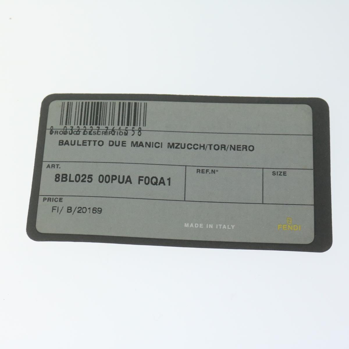 FENDI Zucchino Canvas Hand Bag Blackep2594