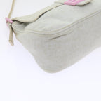 FENDI Mamma Baguette Shoulder Bag cotton White 26325ep2601