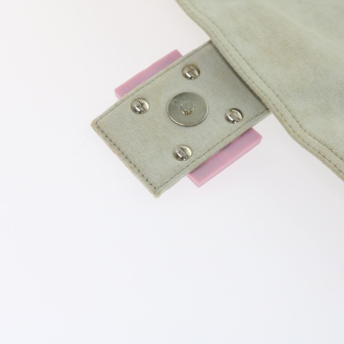 FENDI Mamma Baguette Shoulder Bag cotton White 26325ep2601