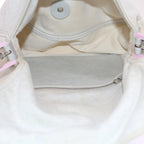 FENDI Mamma Baguette Shoulder Bag cotton White 26325ep2601
