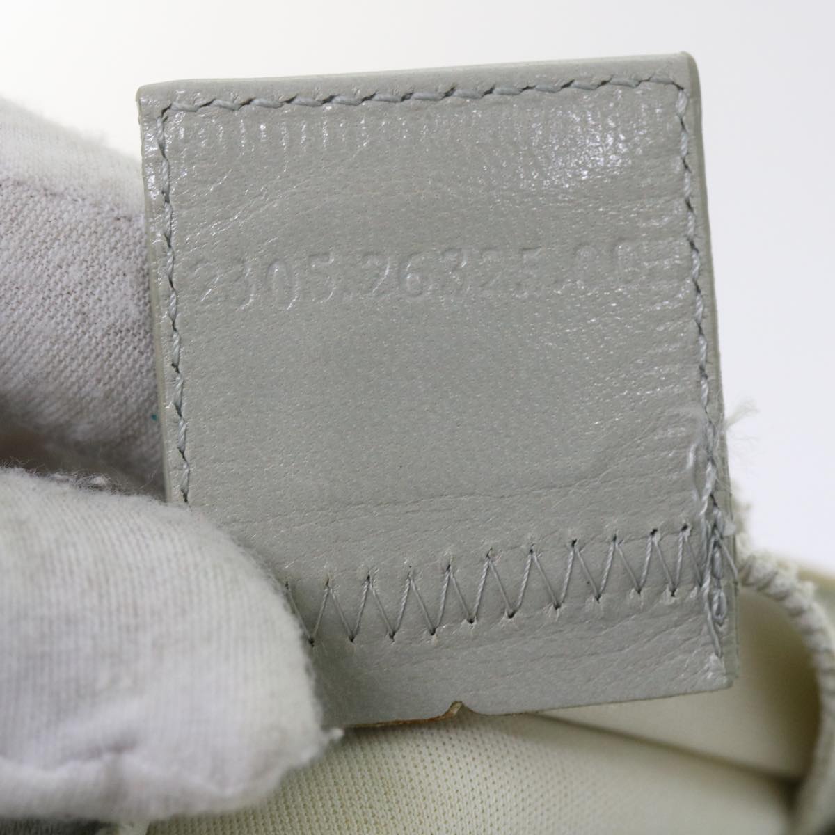 FENDI Mamma Baguette Shoulder Bag cotton White 26325ep2601