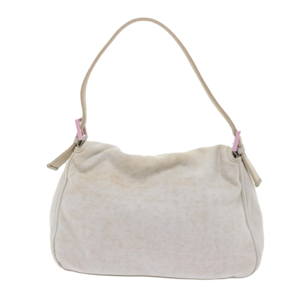 FENDI Mamma Baguette Shoulder Bag cotton White 26325ep2601