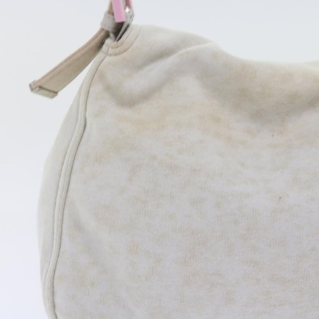 FENDI Mamma Baguette Shoulder Bag cotton White 26325ep2601