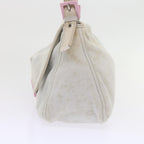 FENDI Mamma Baguette Shoulder Bag cotton White 26325ep2601