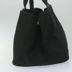 PRADA Canapa GM Hand Bag Canvas Black  ep2612