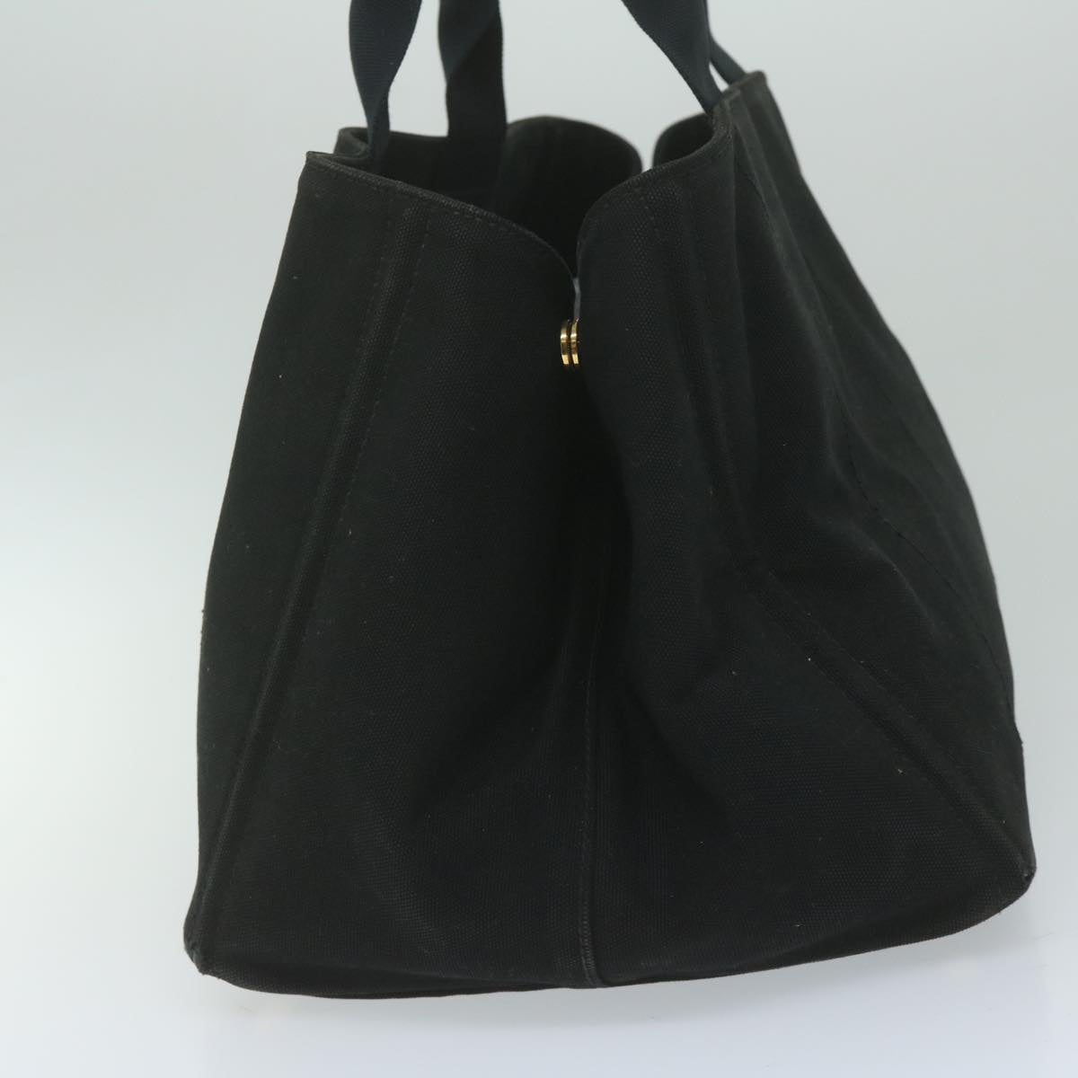 PRADA Canapa GM Hand Bag Canvas Black  ep2612
