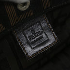 FENDI Zucca Canvas Hand Bag Black Brownep2618