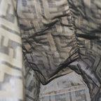 FENDI Zucca Canvas Hand Bag Black Brownep2618