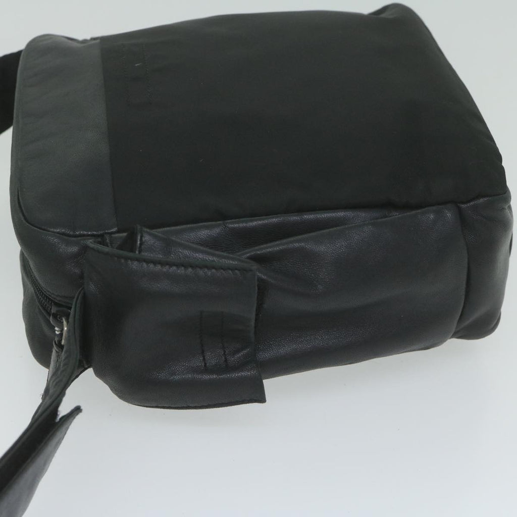 PRADA Shoulder Bag Leather nylon Black  ep2668