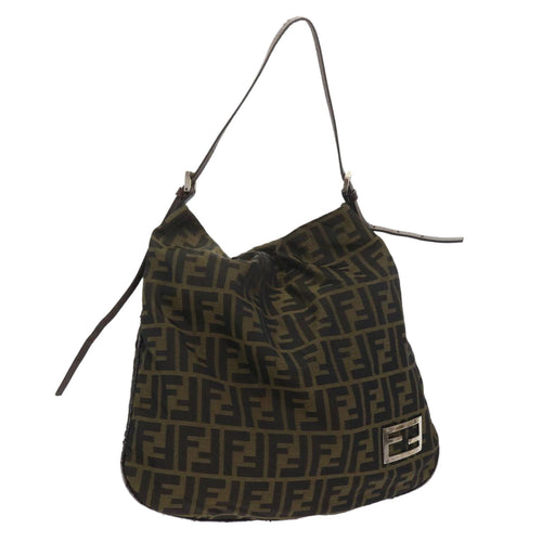FENDI Zucca Canvas Tote Bag Black Brown 2370 26733 008ep2728