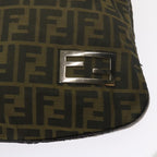 FENDI Zucca Canvas Tote Bag Black Brown 2370 26733 008ep2728