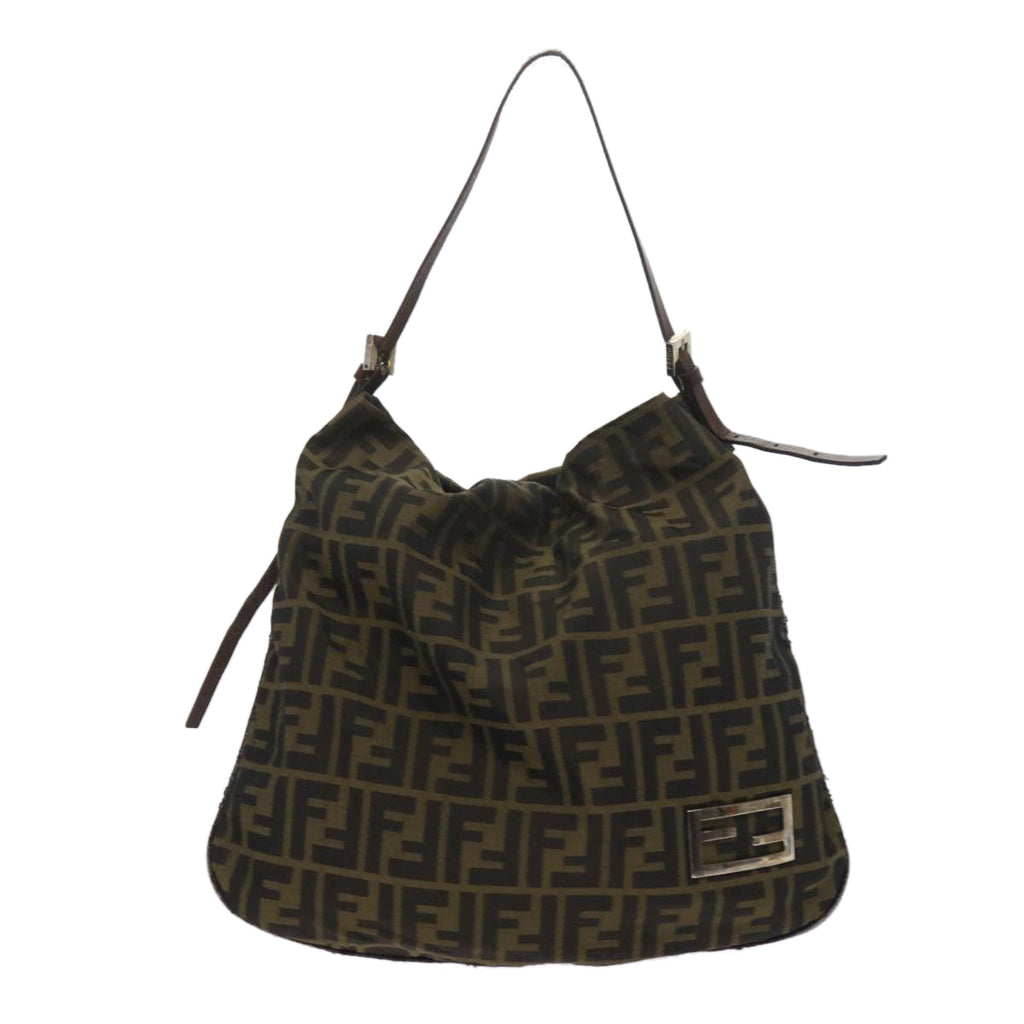 FENDI Zucca Canvas Tote Bag Black Brown 2370 26733 008ep2728