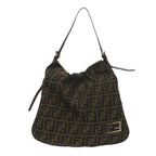 FENDI Zucca Canvas Tote Bag Black Brown 2370 26733 008ep2728