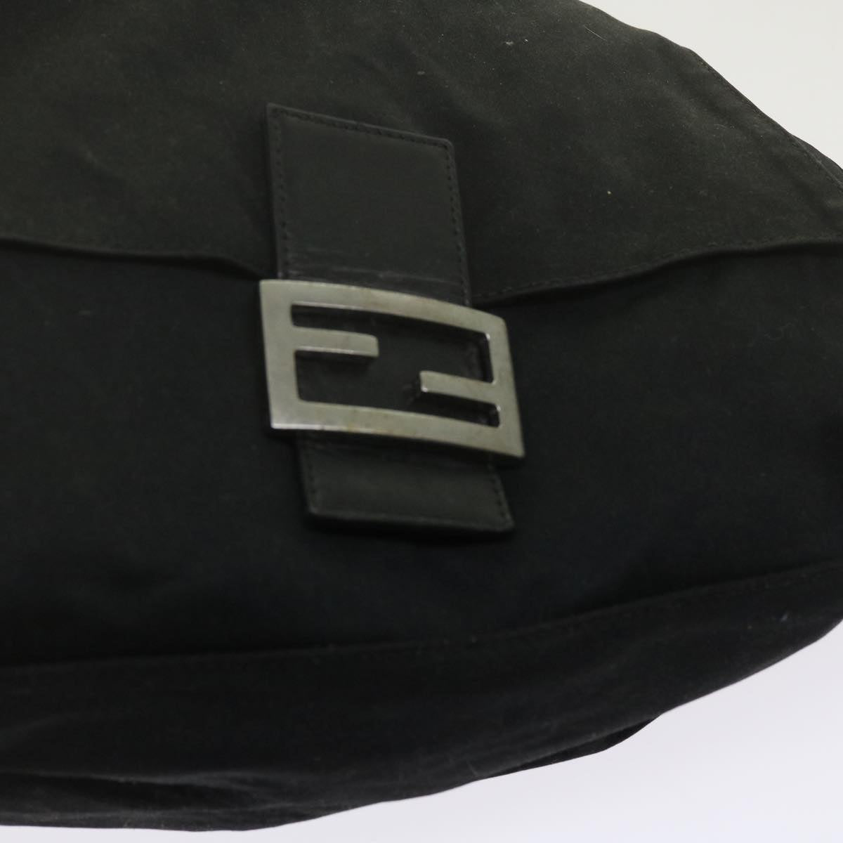 FENDI Mamma Baguette Shoulder Bag Nylon Black 2305 26325 079ep2730