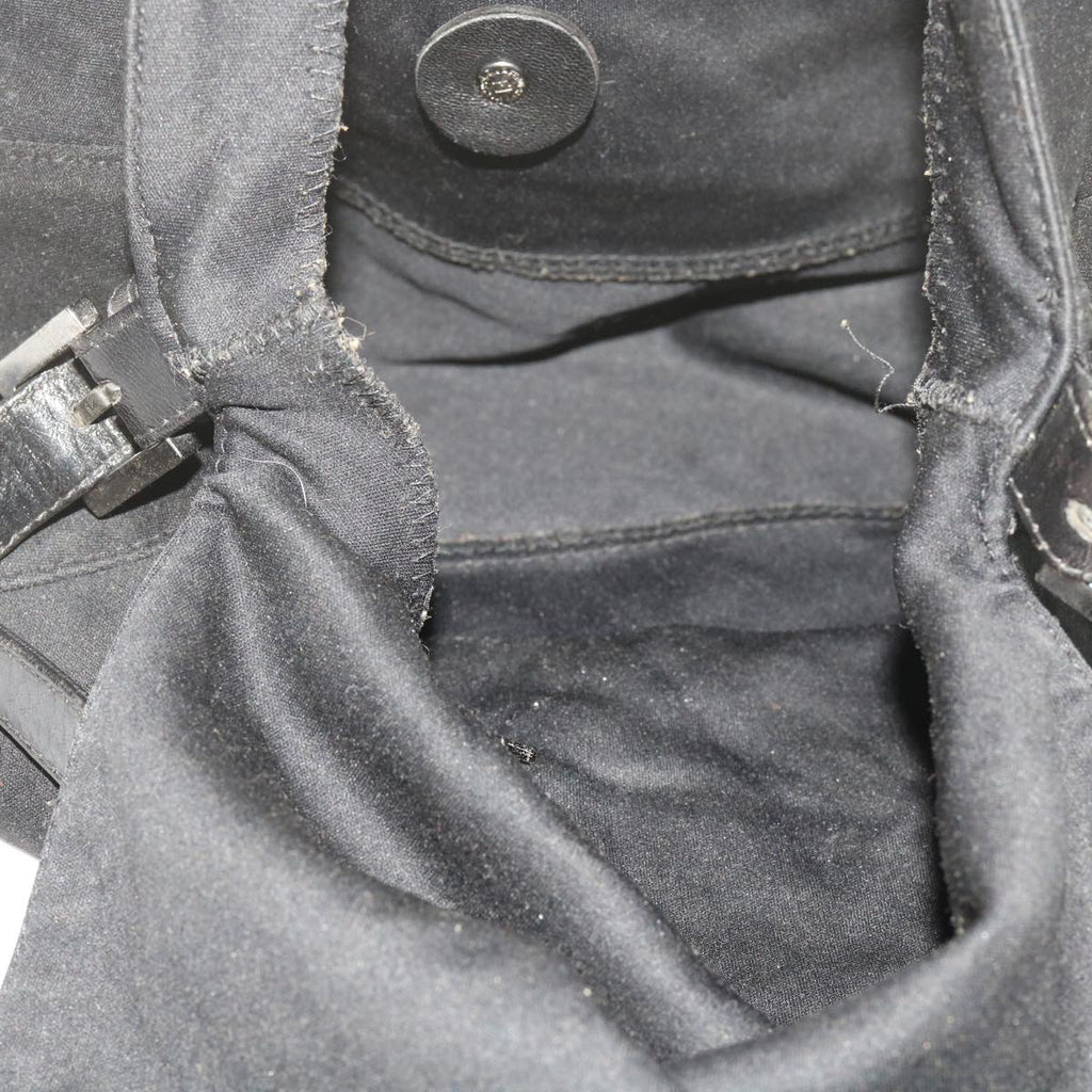 FENDI Mamma Baguette Shoulder Bag Nylon Black 2305 26325 079ep2730