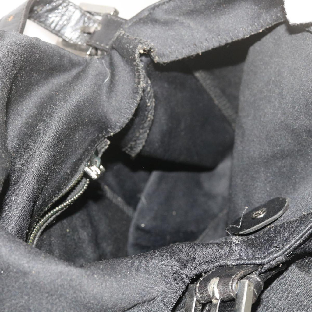 FENDI Mamma Baguette Shoulder Bag Nylon Black 2305 26325 079ep2730