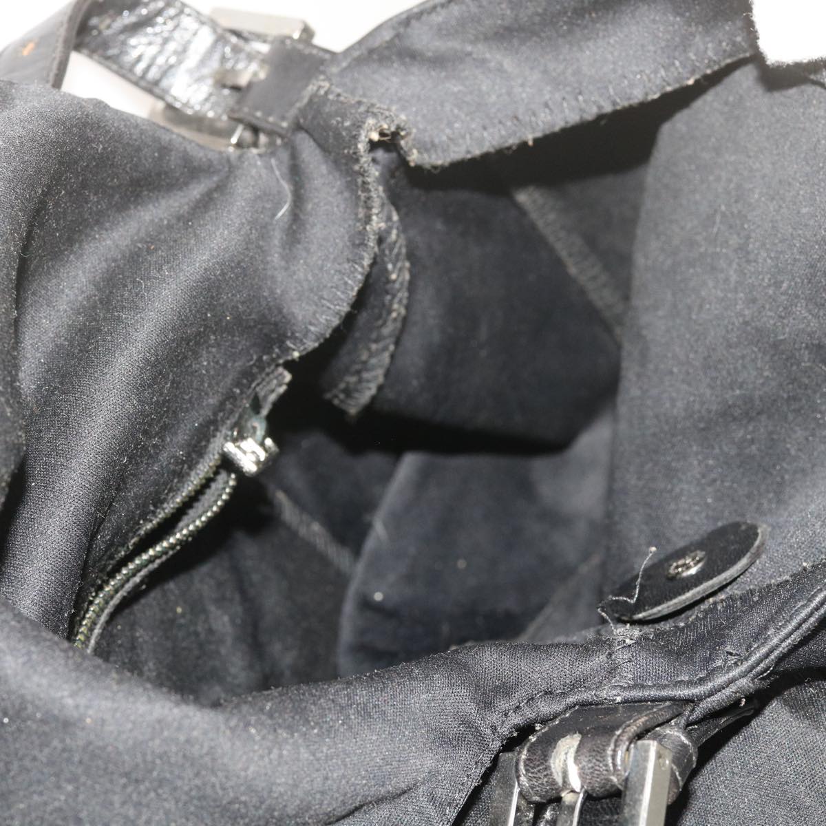 FENDI Mamma Baguette Shoulder Bag Nylon Black 2305 26325 079ep2730