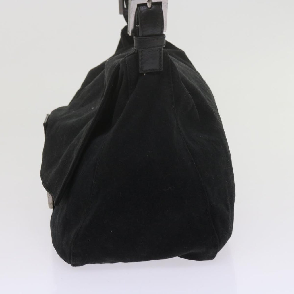 FENDI Mamma Baguette Shoulder Bag Nylon Black 2305 26325 079ep2730