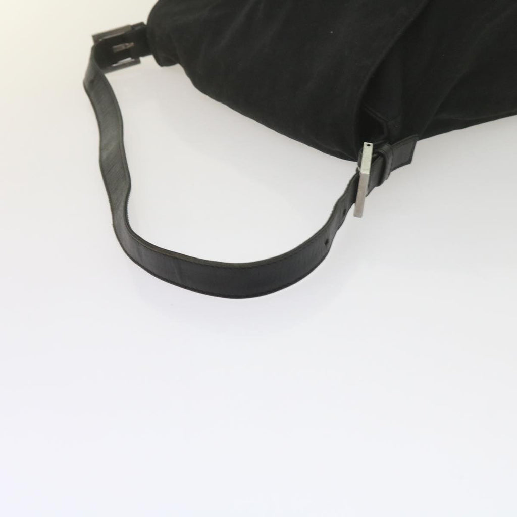 FENDI Mamma Baguette Shoulder Bag Nylon Black 2305 26325 079ep2730