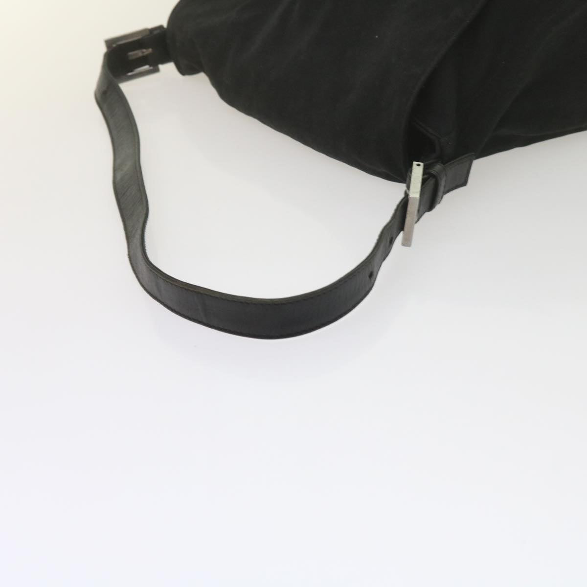 FENDI Mamma Baguette Shoulder Bag Nylon Black 2305 26325 079ep2730