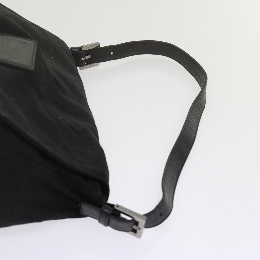 FENDI Mamma Baguette Shoulder Bag Nylon Black 2305 26325 079ep2730