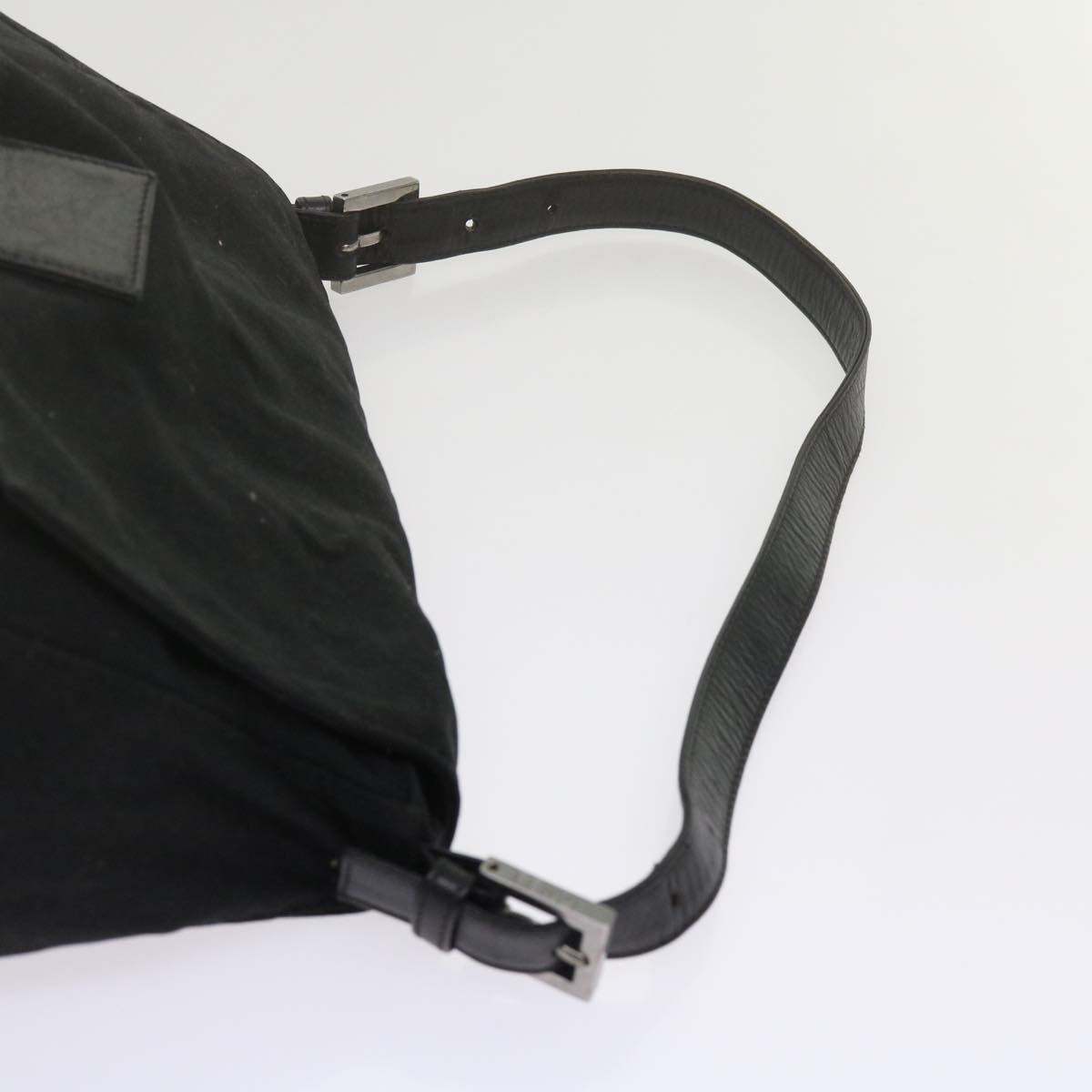 FENDI Mamma Baguette Shoulder Bag Nylon Black 2305 26325 079ep2730