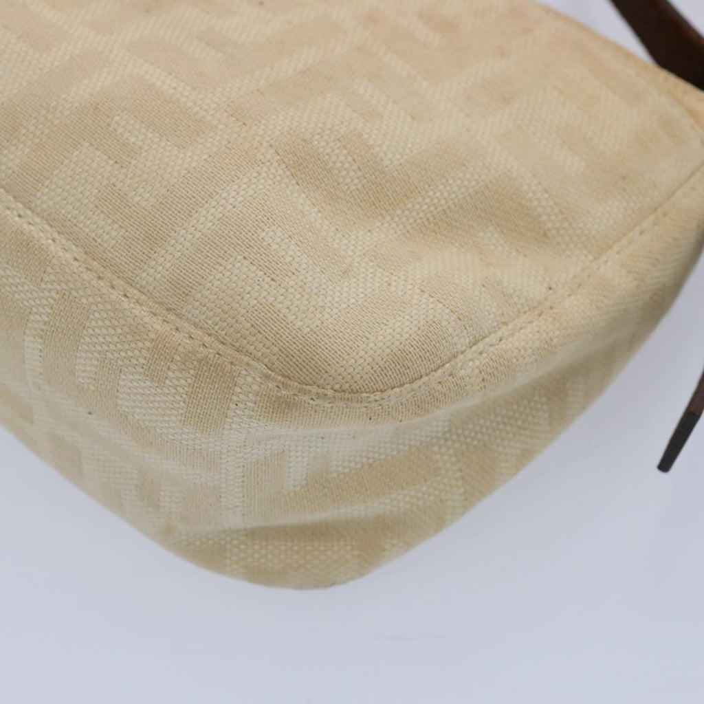 FENDI Zucca Canvas Mamma Baguette Shoulder Bag Beigeep2732