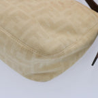 FENDI Zucca Canvas Mamma Baguette Shoulder Bag Beigeep2732