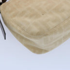 FENDI Zucca Canvas Mamma Baguette Shoulder Bag Beigeep2732
