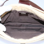 FENDI Zucca Canvas Mamma Baguette Shoulder Bag Beigeep2732