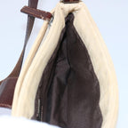 FENDI Zucca Canvas Mamma Baguette Shoulder Bag Beigeep2732