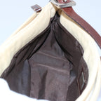 FENDI Zucca Canvas Mamma Baguette Shoulder Bag Beigeep2732