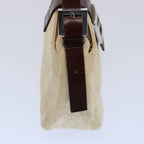 FENDI Zucca Canvas Mamma Baguette Shoulder Bag Beigeep2732