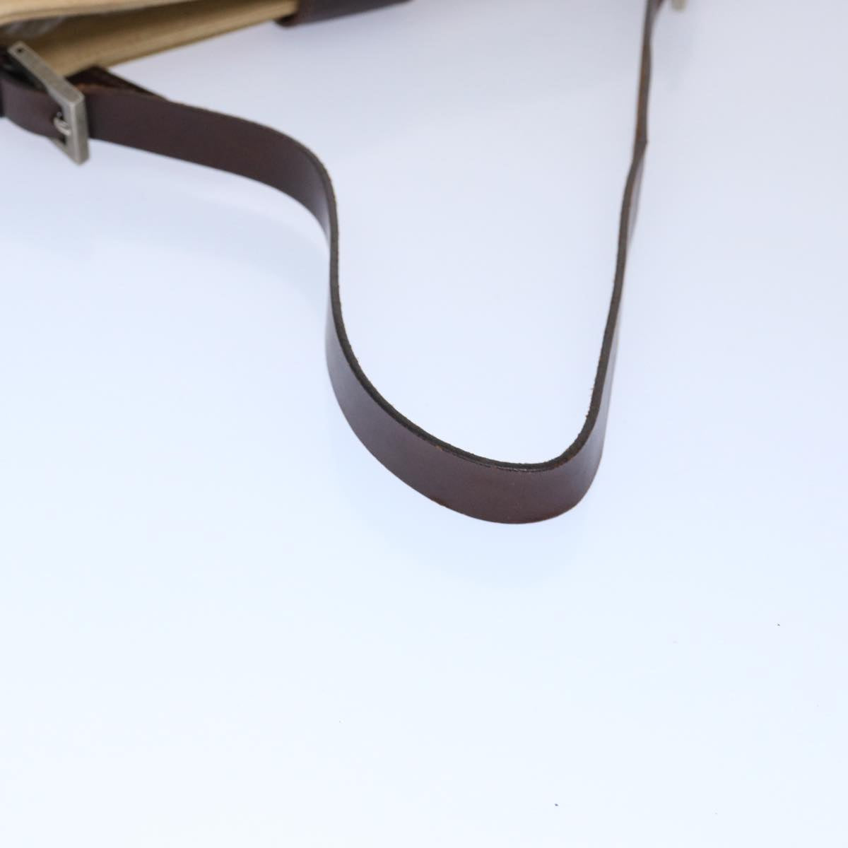 FENDI Zucca Canvas Mamma Baguette Shoulder Bag Beigeep2732