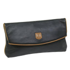 CELINE Clutch Bag Leather Black  ep2747