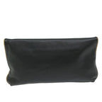 CELINE Clutch Bag Leather Black  ep2747