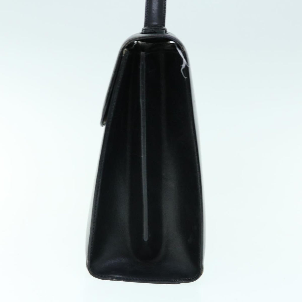 CELINE Hand Bag Leather Black  ep2763