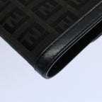 FENDI Zucchino Canvas Wallet Blackep2773