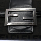 FENDI Zucchino Canvas Wallet Blackep2773