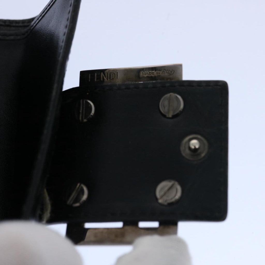 FENDI Zucchino Canvas Wallet Blackep2773