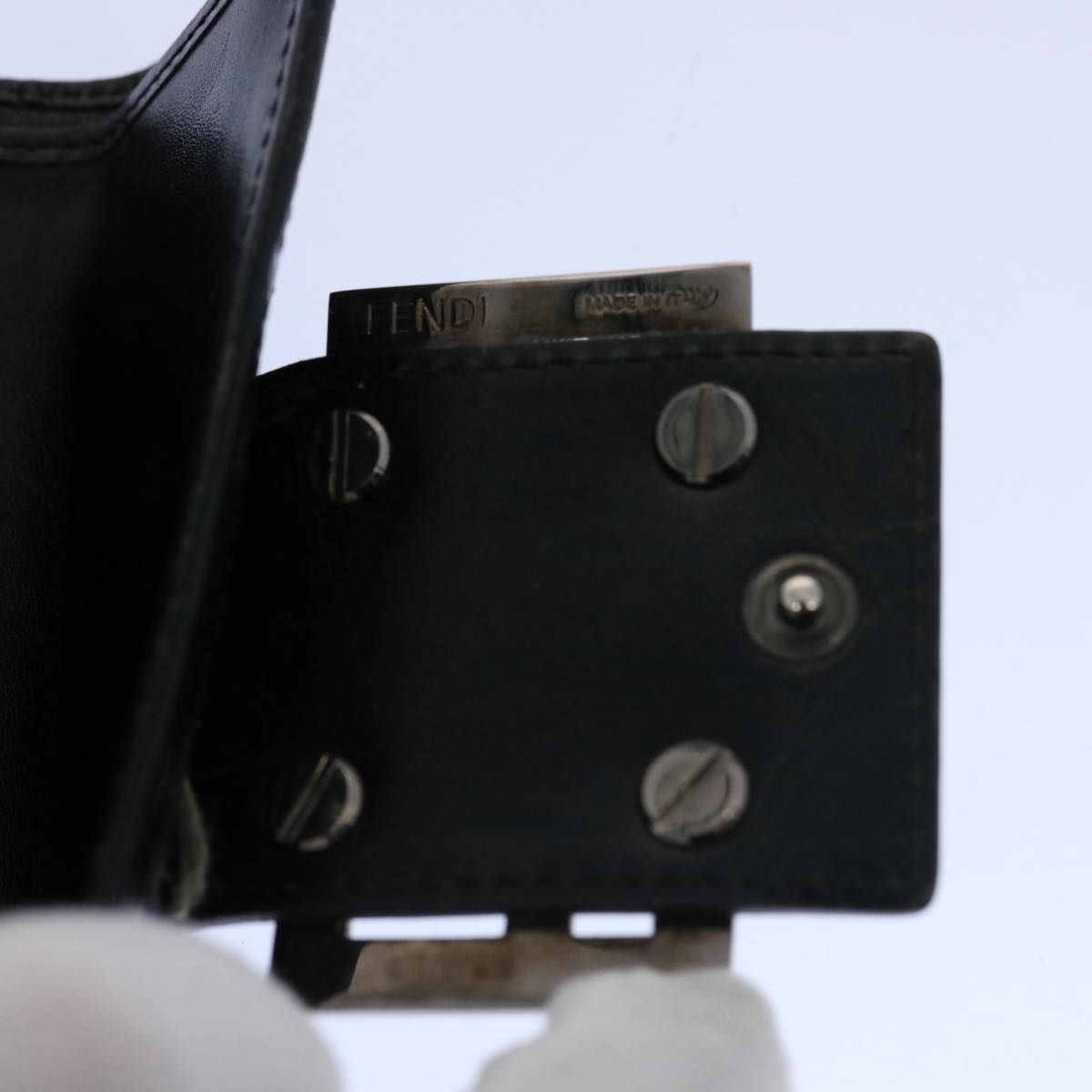 FENDI Zucchino Canvas Wallet Blackep2773