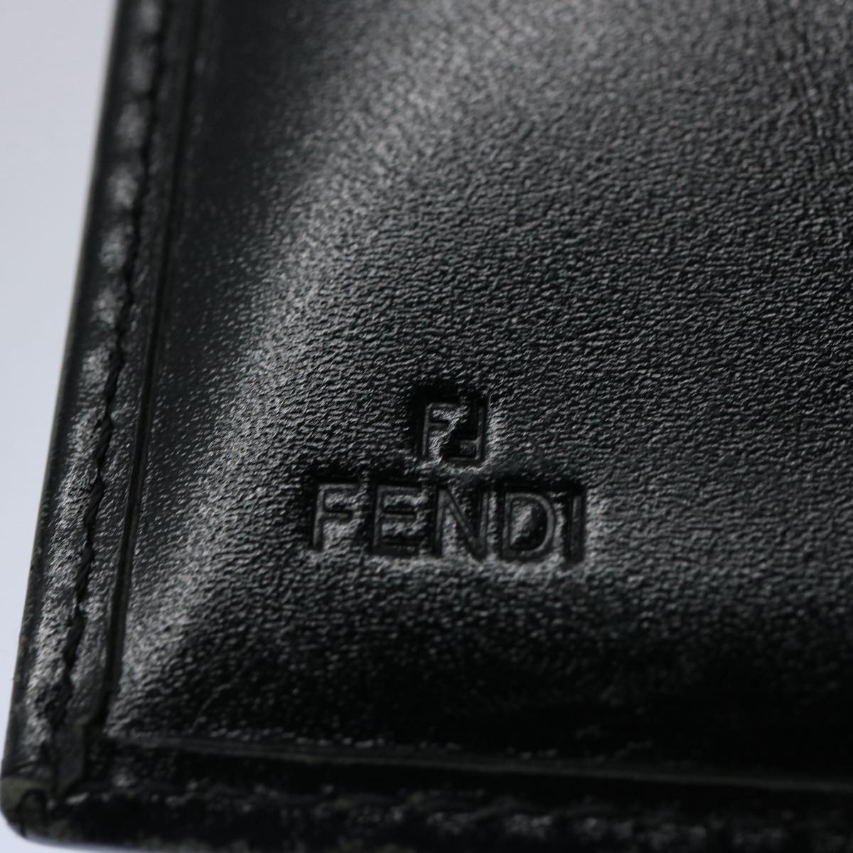 FENDI Zucchino Canvas Wallet Blackep2773