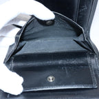 FENDI Zucchino Canvas Wallet Blackep2773