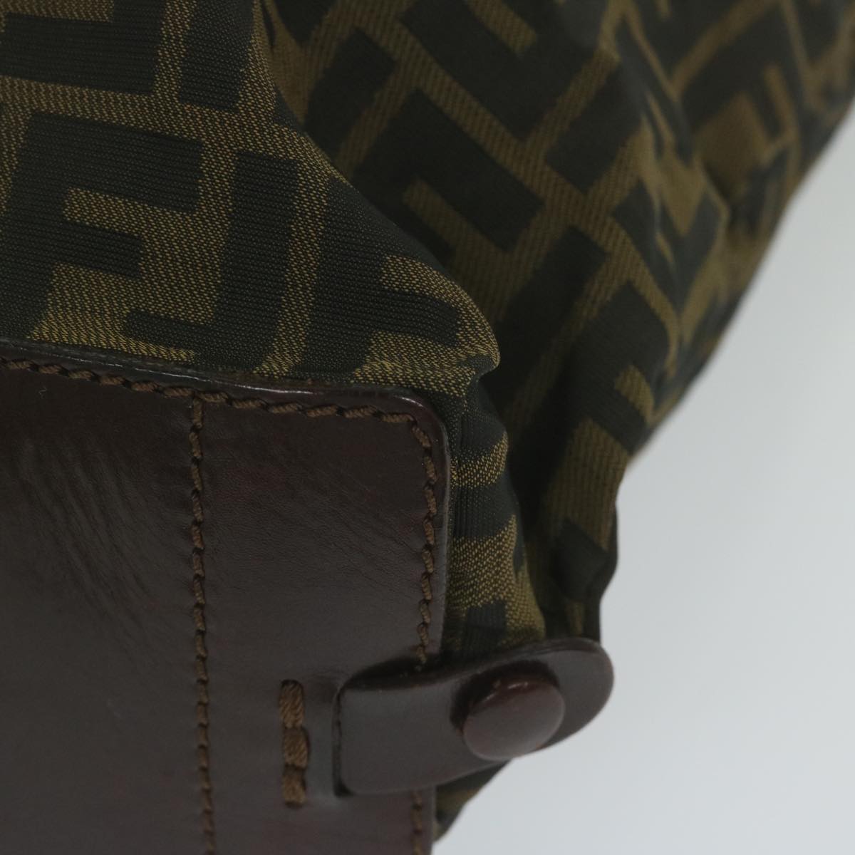 FENDI Zucca Canvas Tote Bag Black Brownep2809